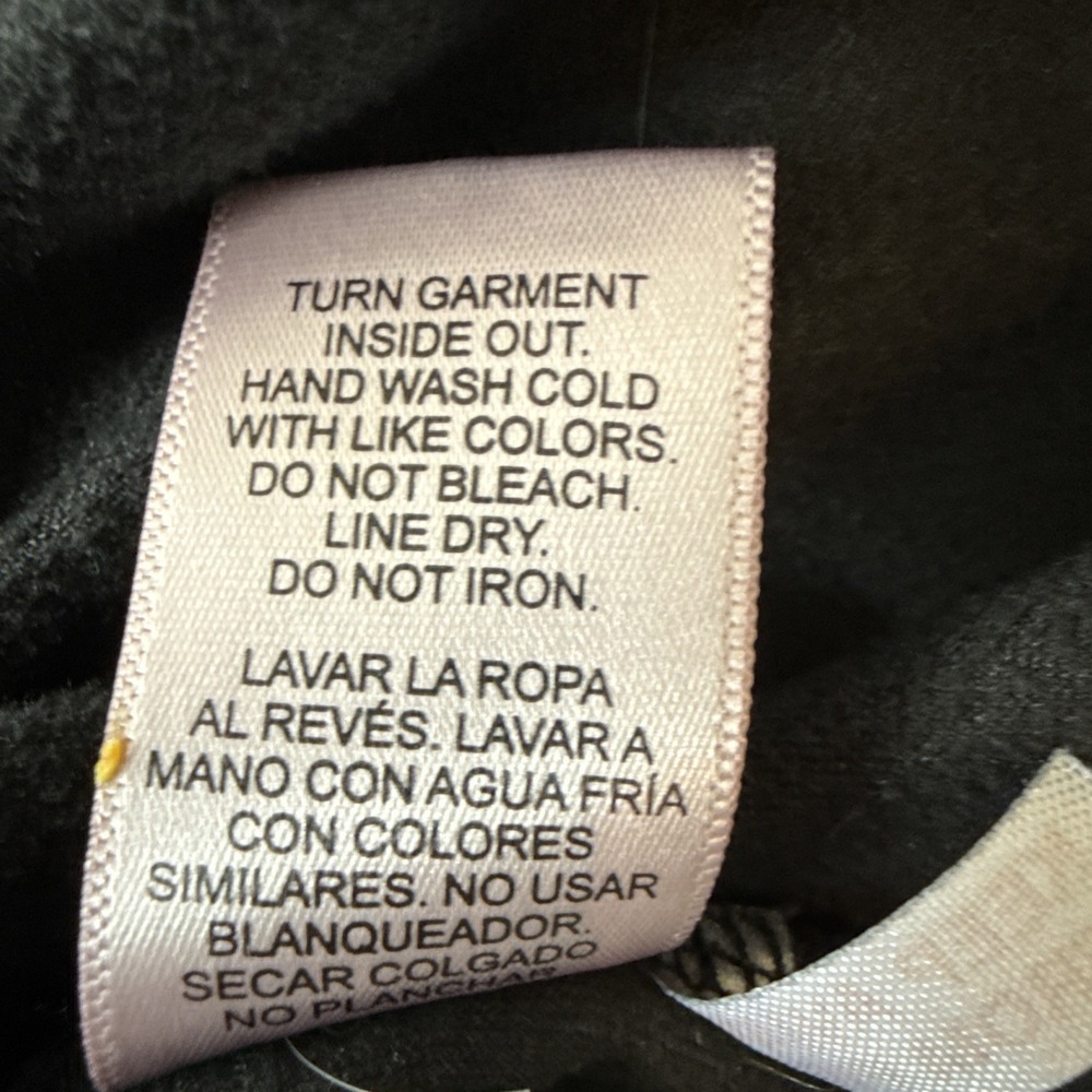 Juicy Couture Sleepwear‎ Booty Shorts Size S Velour Black Rhinestones Y2K Lounge - Picture 9 of 10
